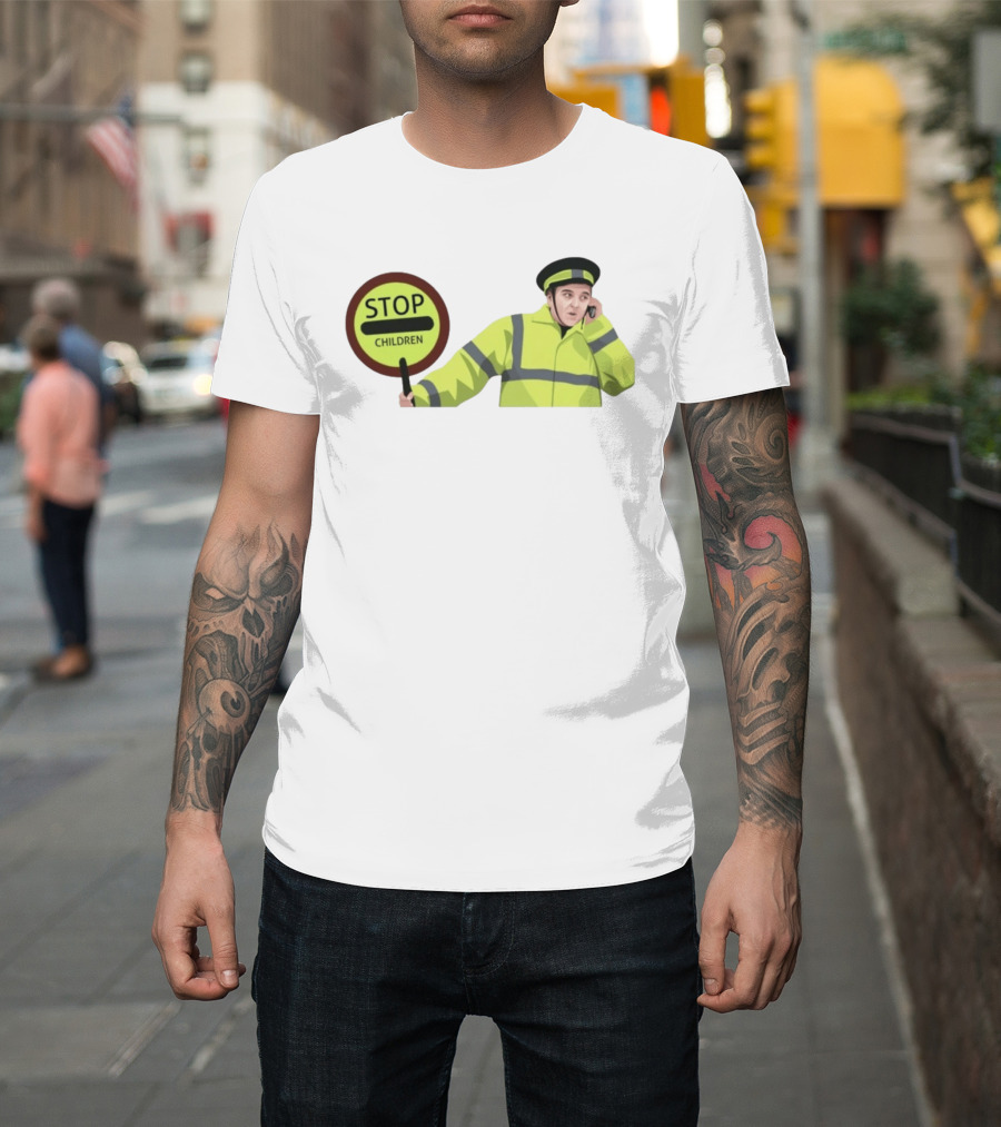 Line Of Duty Stop Children Max And Paddy Crossing Guard T-Shirt