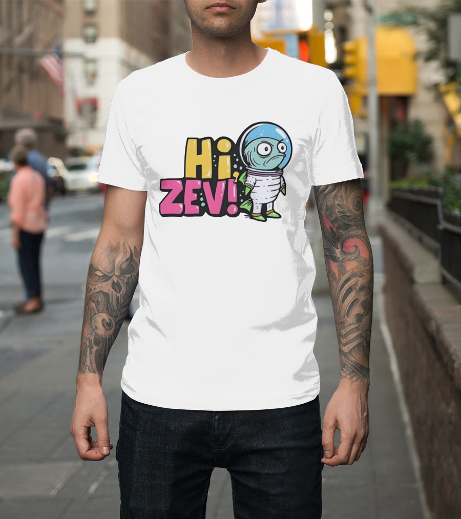 Hi Zev Astronaut Fish NBA New York Knicks Jalen Brunson Cartoon T-Shirt