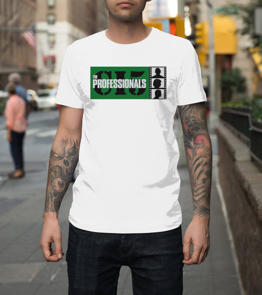 The Professionals CI5 TV Series Bodie Doyle Cowley Silhouette Film Strip T-Shirt