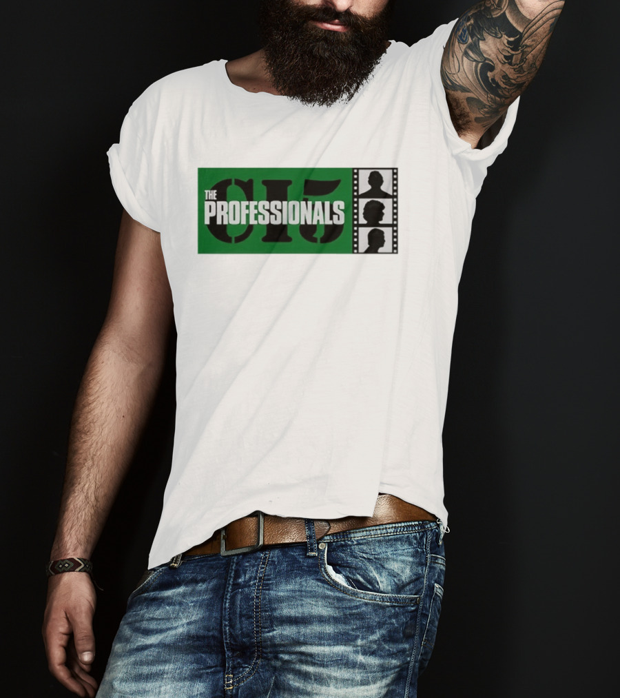 The Professionals CI5 TV Series Bodie Doyle Cowley Silhouette Film Strip T-Shirt