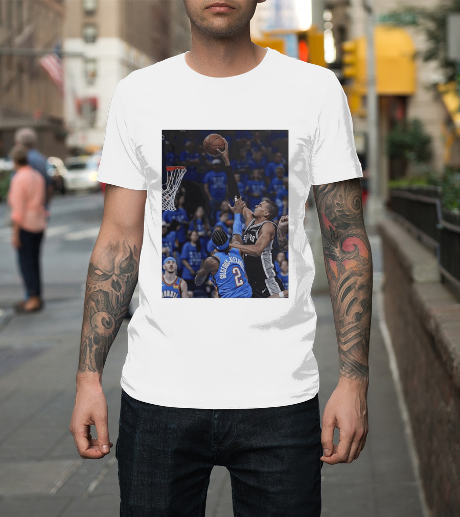 Victor Wembanyama Shai Gilgeous Alexander NBA Showdown San Antonio Spurs Vs Oklahoma City Thunder T-Shirt