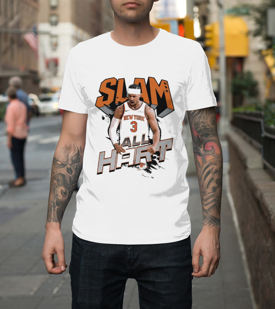 SLAM Josh Hart New York Knicks All Hart T-Shirt