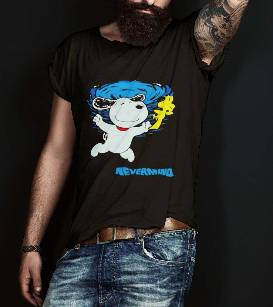 Snoopy Woodstock Nevermind Swimming Adventure T-Shirt