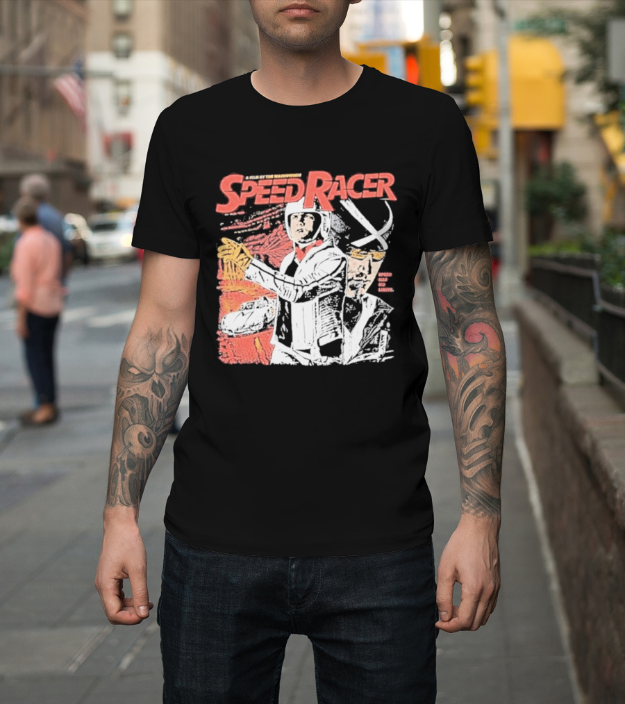Speed Racer Movie Mach 5 Racer X Manga Style Wachowskis Film T-Shirt