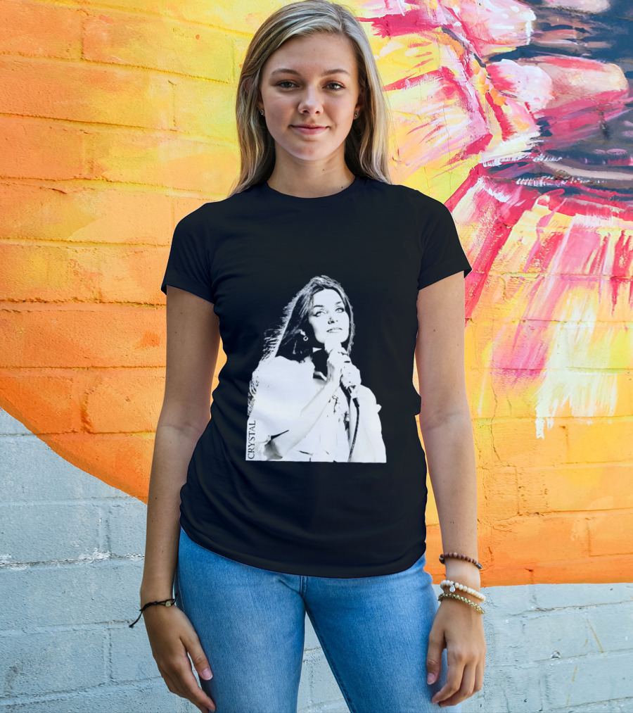 Mick Foley AEW Crystal Gayle Microphone Iconic Singer T-Shirt