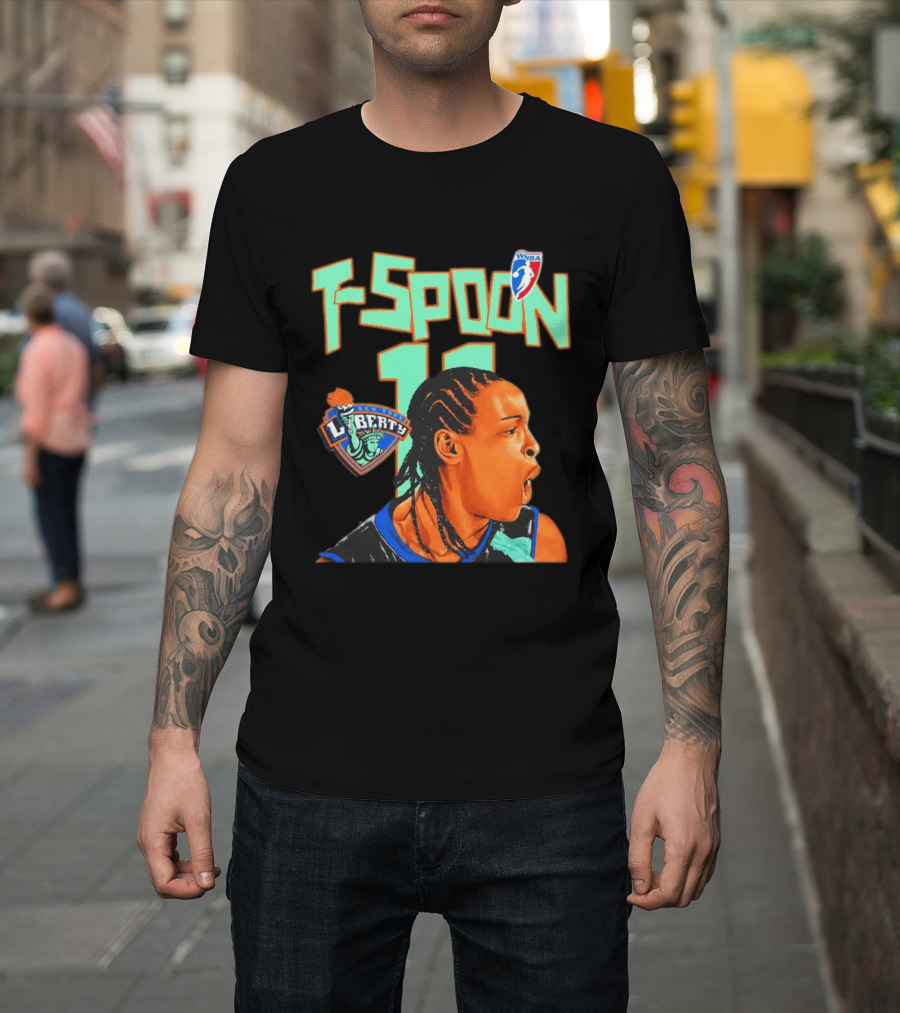 WNBA Spoon Teresa Weatherspoon New York Liberty Basketball 11 T-Shirt