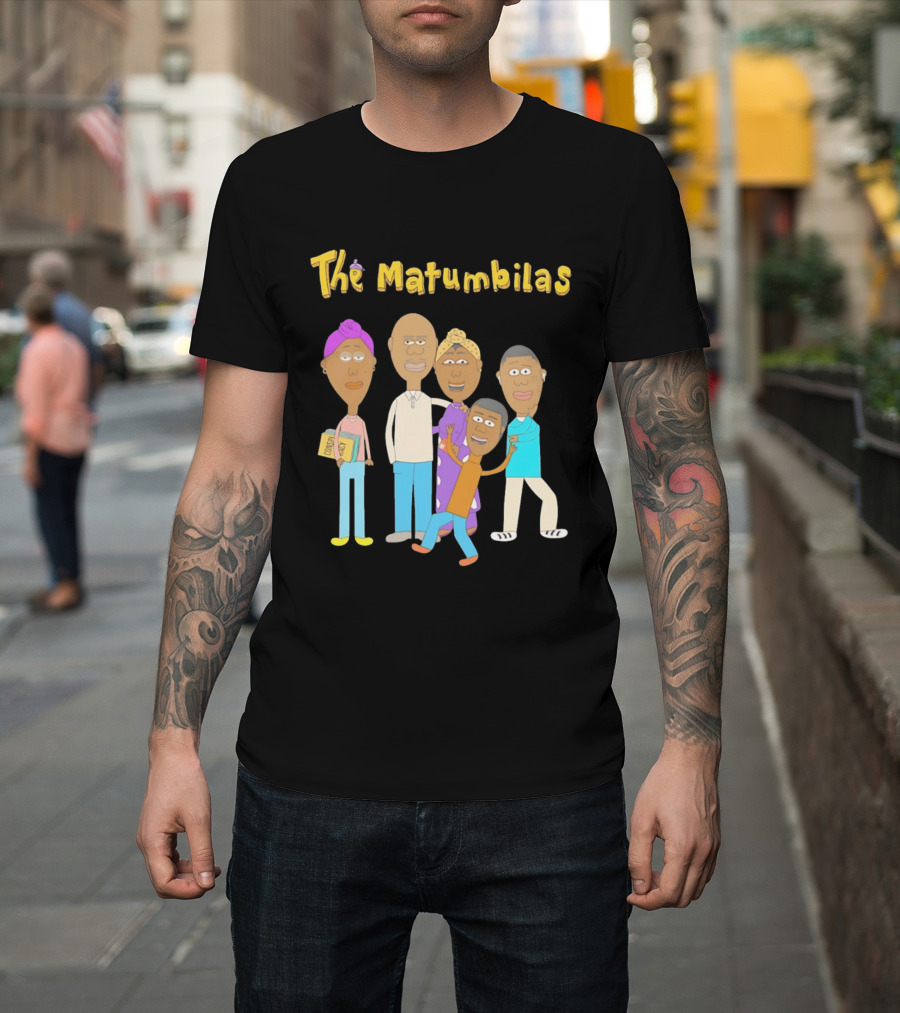 The Matumbilas Family Cartoon Conspiracy Animated Book Characters T-Shirt