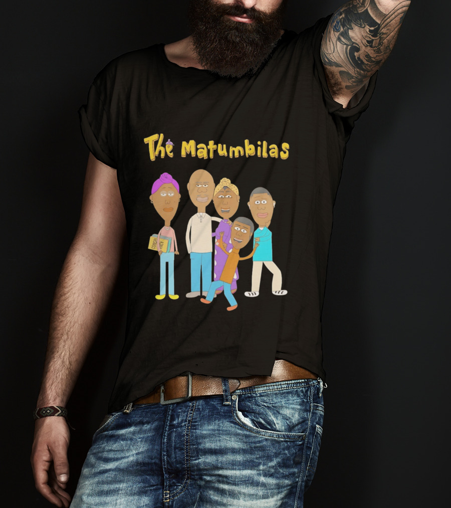 The Matumbilas Family Cartoon Conspiracy Animated Book Characters T-Shirt