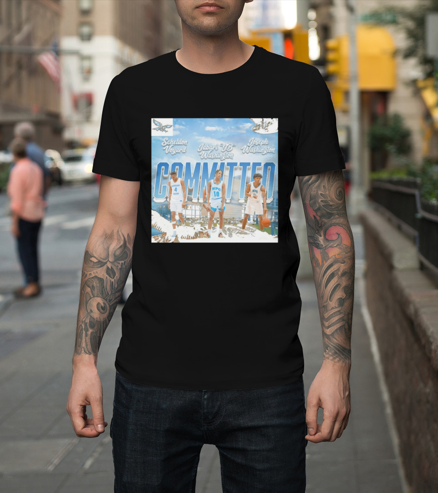 Committed Basketball Sheldon Voyard Jabari JB Washington Joseph Washington Nighthawk NPC T-Shirt