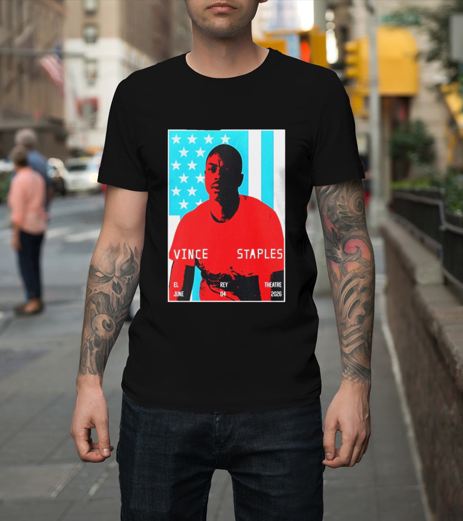 Vince Staples El Rey Theatre Los Angeles June 4 2026 T-Shirt
