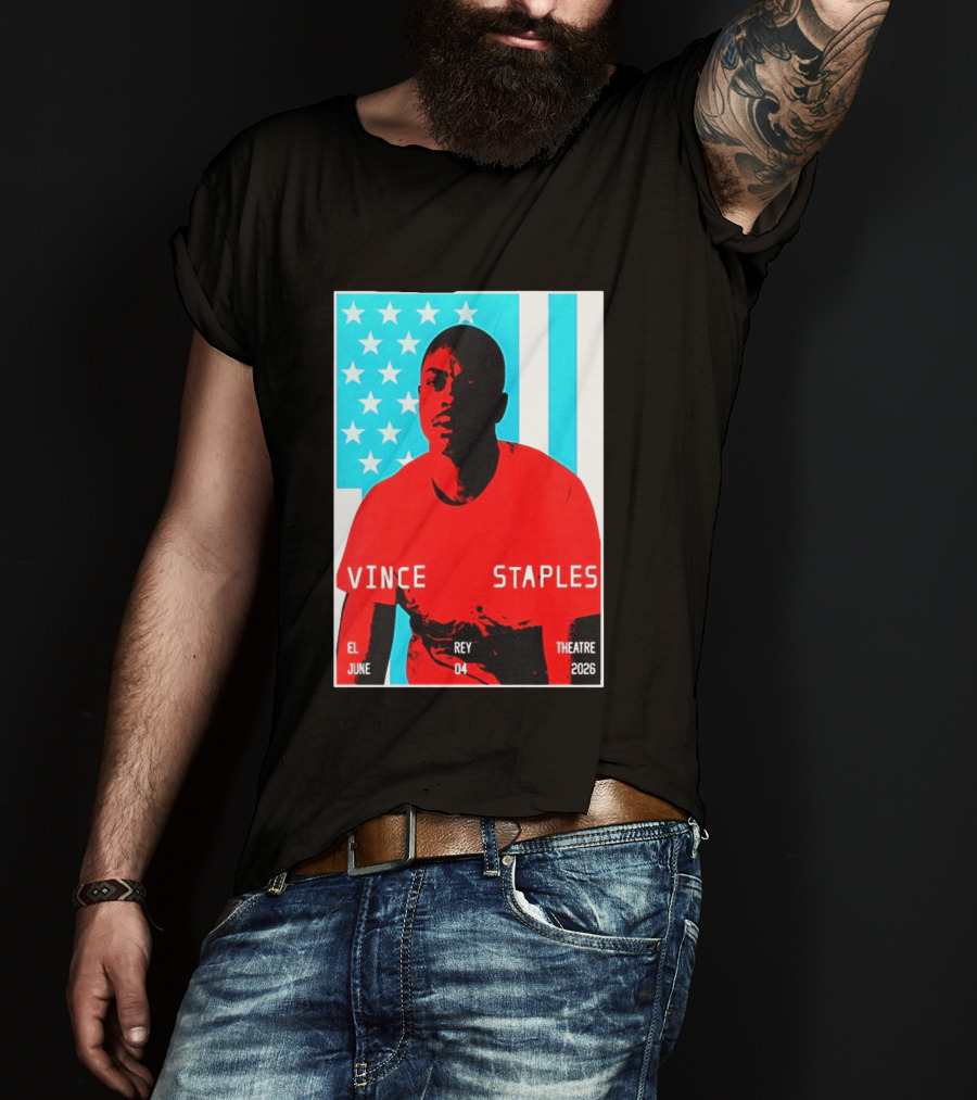 Vince Staples El Rey Theatre Los Angeles June 4 2026 T-Shirt