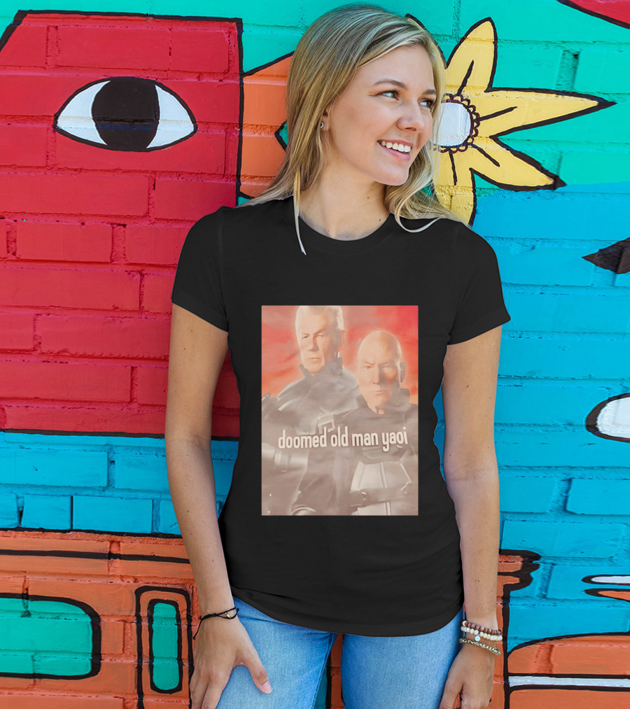 Ian McKellen Magneto Charles Xavier Doomed Old Man Yaoi X Men Movie T-Shirt