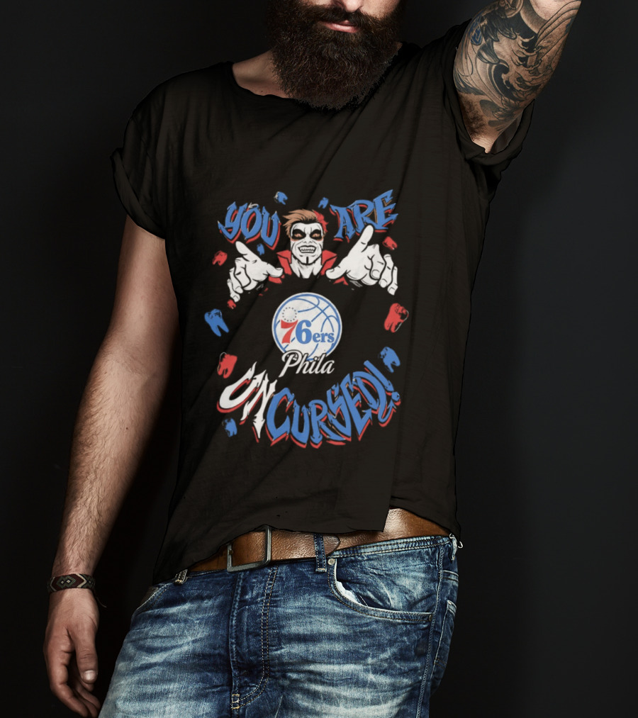 WWE Drops Danhausen X Philadelphia 76ers Phila You Are Uncursed T-Shirt