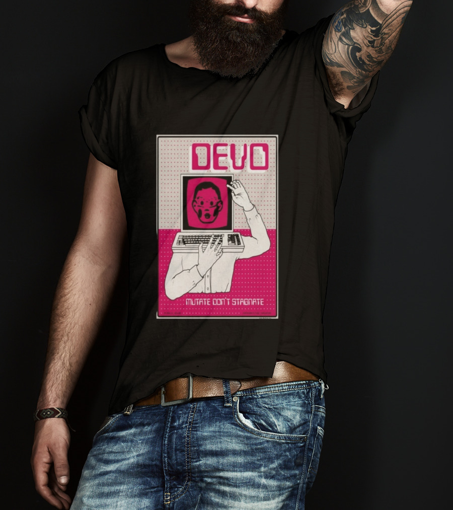 June 03 2026 Devo Concert Akron Civic Theatre Mutate Don't Stagnate T-Shirt