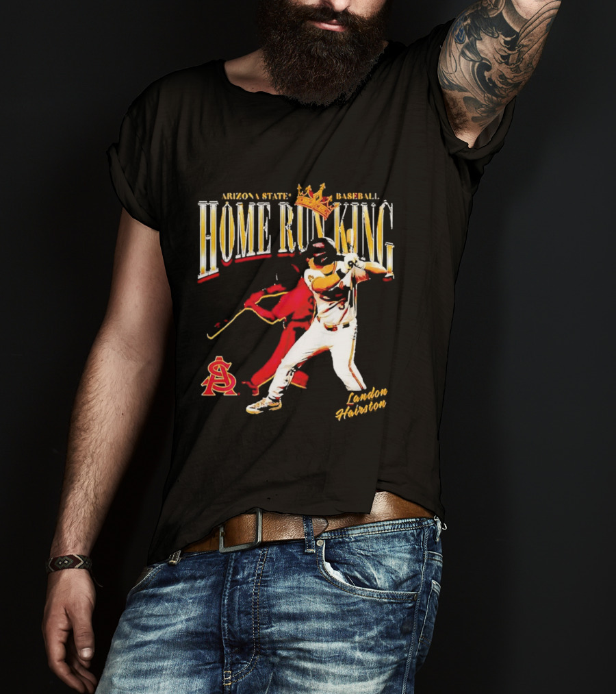Arizona State Baseball Home Run King Landon Hairston T-Shirt