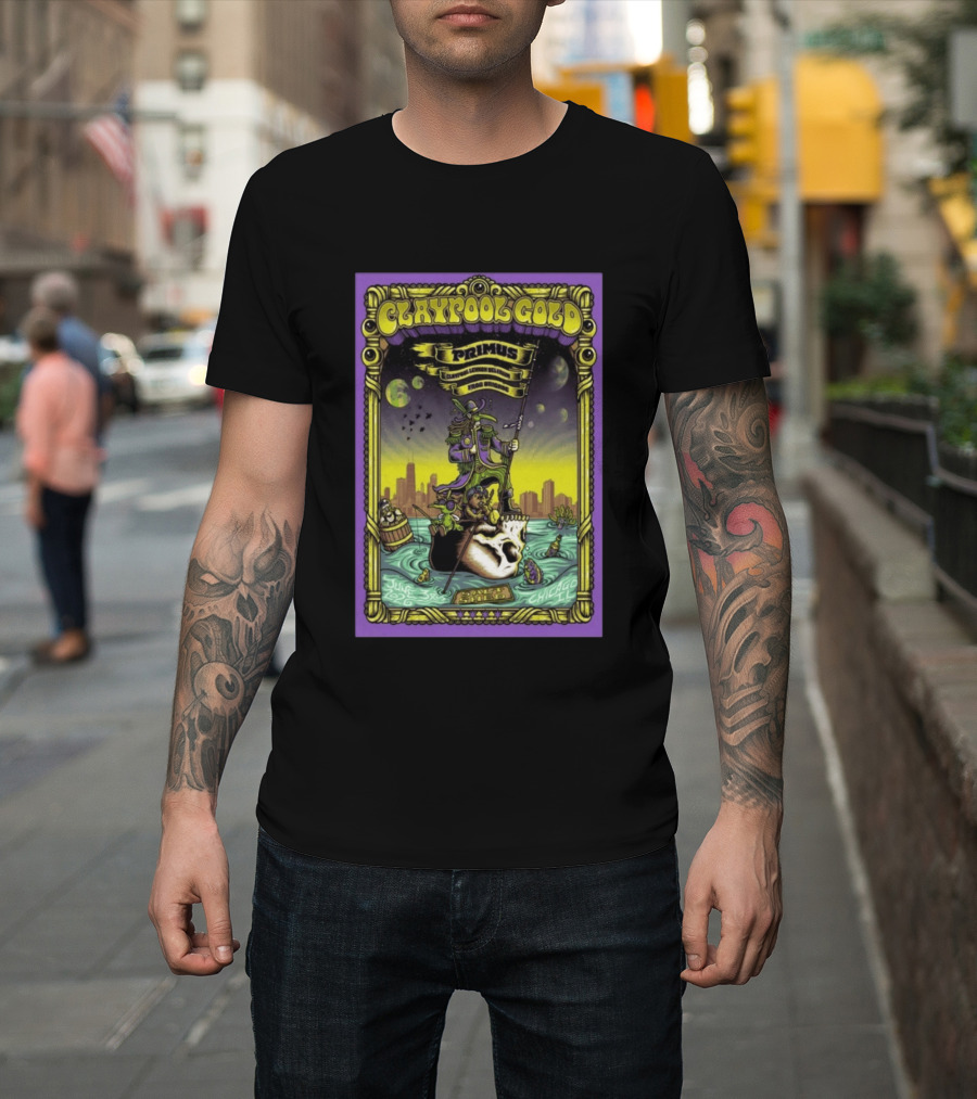 Claypool Lennon Delirium Frog Brigade Primus June 3 2026 Chicago IL Concert T-Shirt
