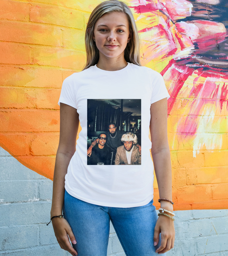 Kanye West Tyler The Creator A$AP Rocky Iconic Photo Collaboration T-Shirt