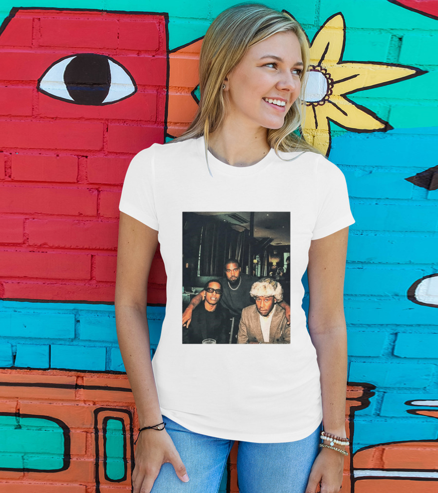Kanye West Tyler The Creator A$AP Rocky Iconic Photo Collaboration T-Shirt