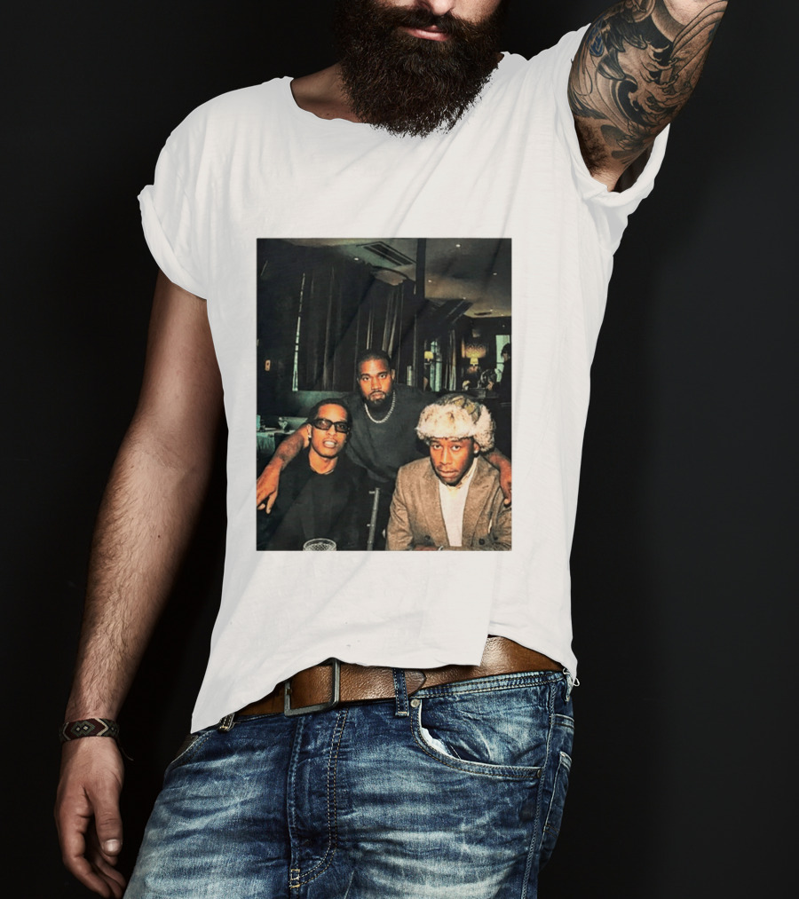 Kanye West Tyler The Creator A$AP Rocky Iconic Photo Collaboration T-Shirt