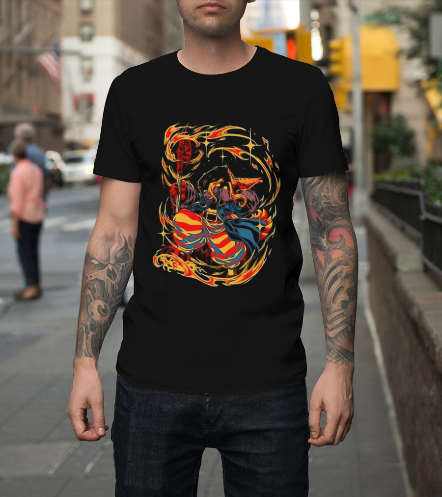 Black Mage Final Fantasy Tactics Fire Magic Power Blast T-Shirt