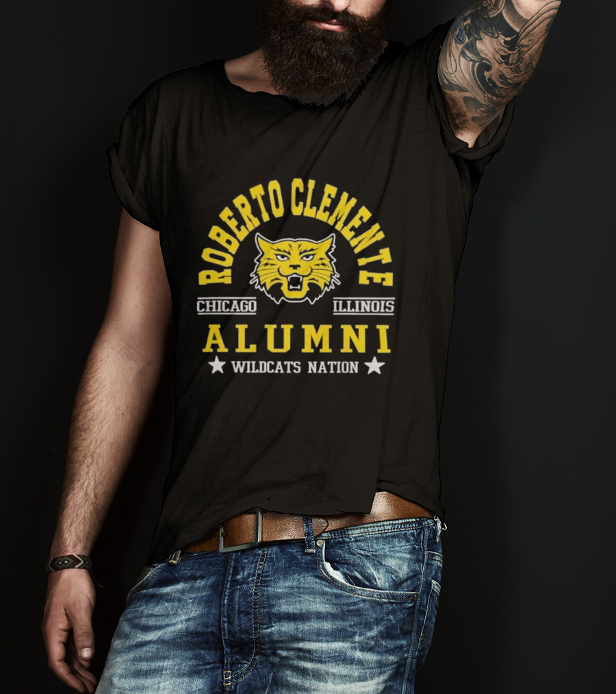 Roberto Clemente Chicago Illinois Wildcats Alumni Nation T-Shirt