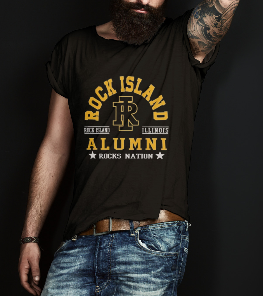Rock Island Illinois Alumni Rocks Nation IR T-Shirt