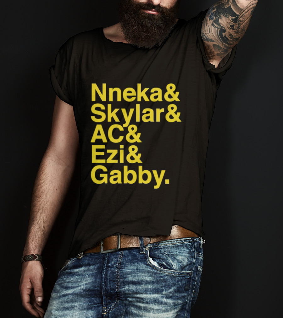 Nneka Skylar AC Ezi Gabby Seattle Storm WNBA 2025 Ampersand Stars T-Shirt