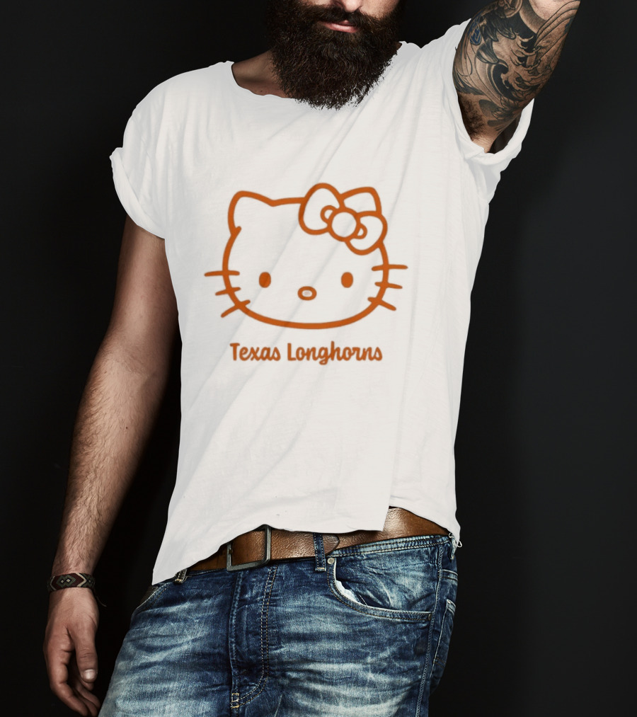 Texas Longhorns Hello Kitty Bow Out T-Shirt