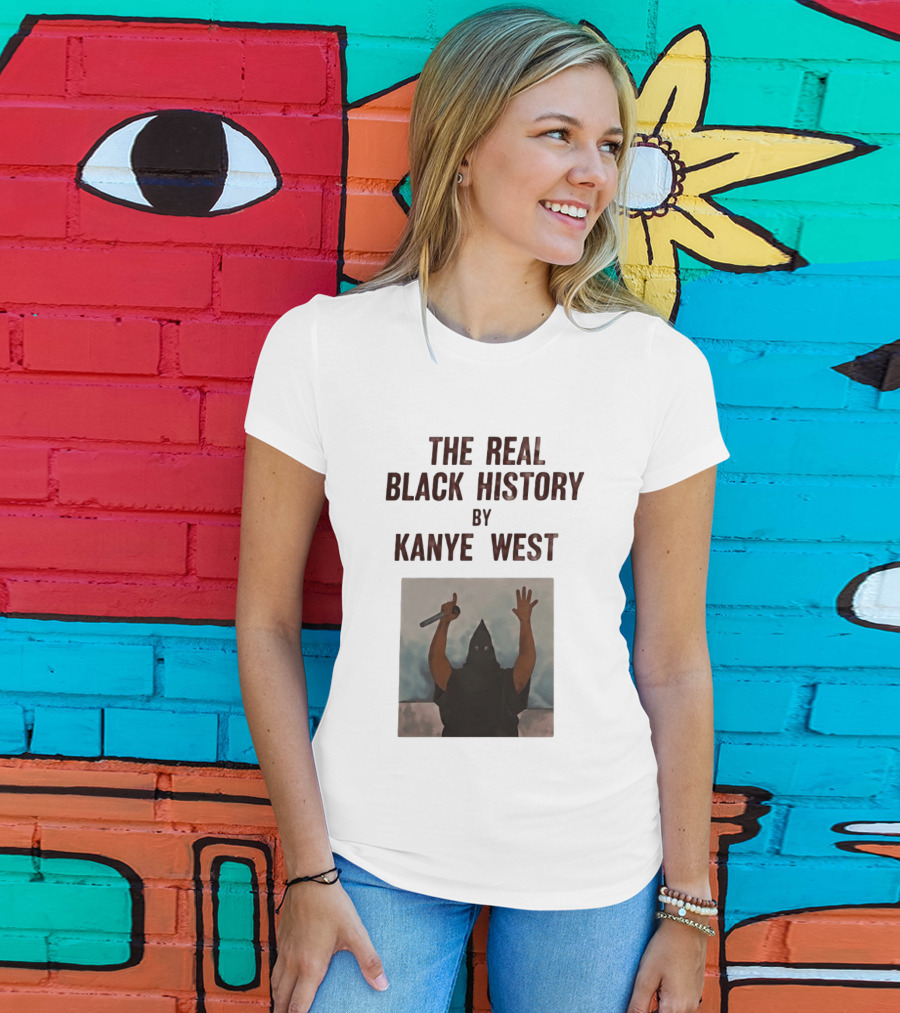 The Real Black History By Kanye West Mic Hands Up T-Shirt