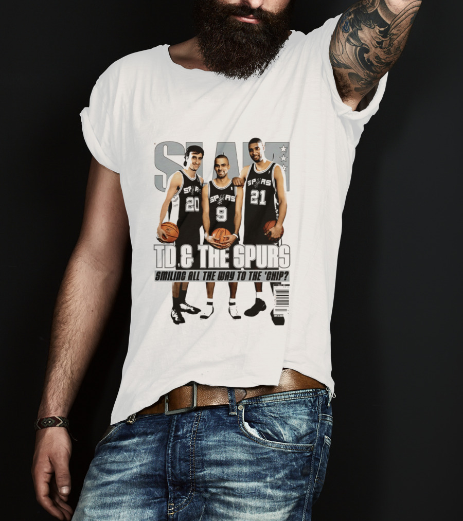 SLAM SP AS 20 9 21 TD & The Spurs Smiling All The Way To The Chip? T-Shirt