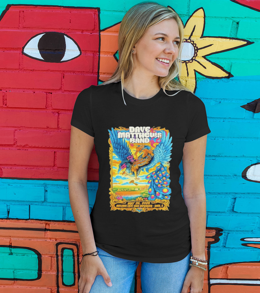 Dave Matthews Band May 26 2026 MidFlorida Credit Union Amphitheatre Tampa FL T-Shirt