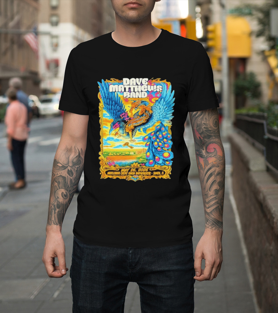 Dave Matthews Band May 26 2026 MidFlorida Credit Union Amphitheatre Tampa FL T-Shirt
