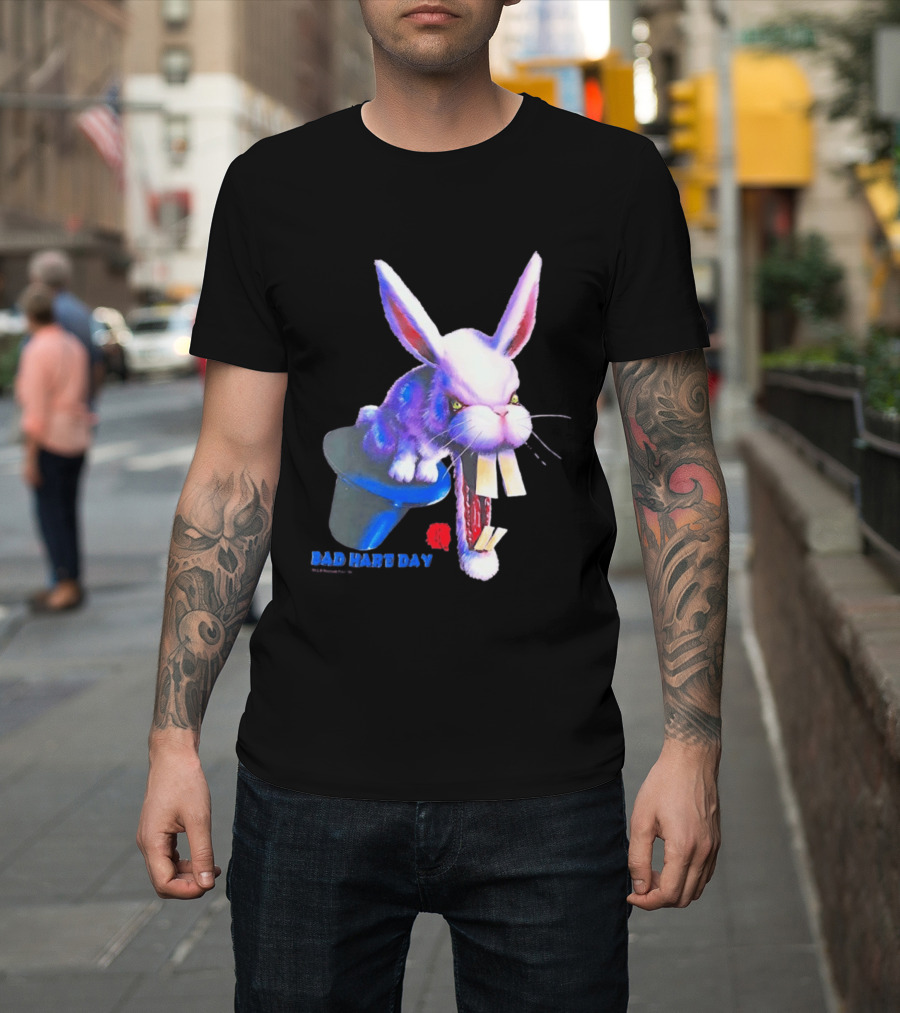 Goosebumps Bad Hare Day Evil Rabbit In Hat T-Shirt