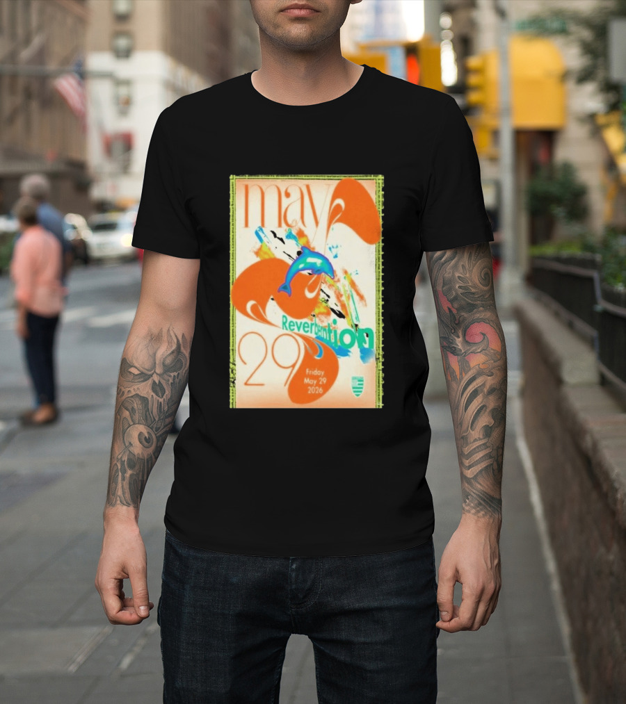 Reverberation Dolphin Event May 29 2026 Zebulon Los Angeles CA T-Shirt