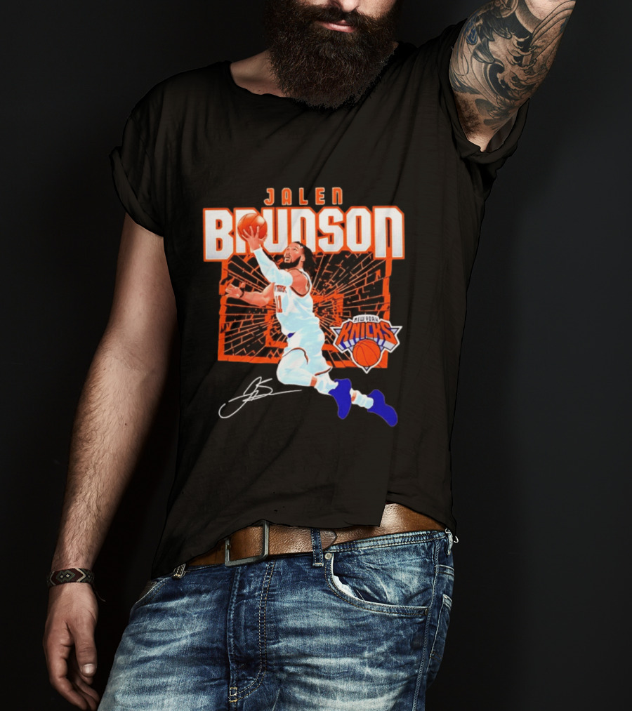 Jalen Brunson New York Knicks Breaking Barriers 2026 Season Explosion T-Shirt