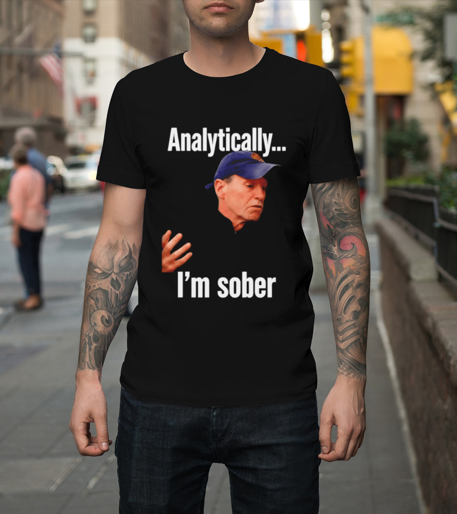 Kenny Atkinson Cleveland Cavaliers Basketball Analytically I'm Sober T-Shirt