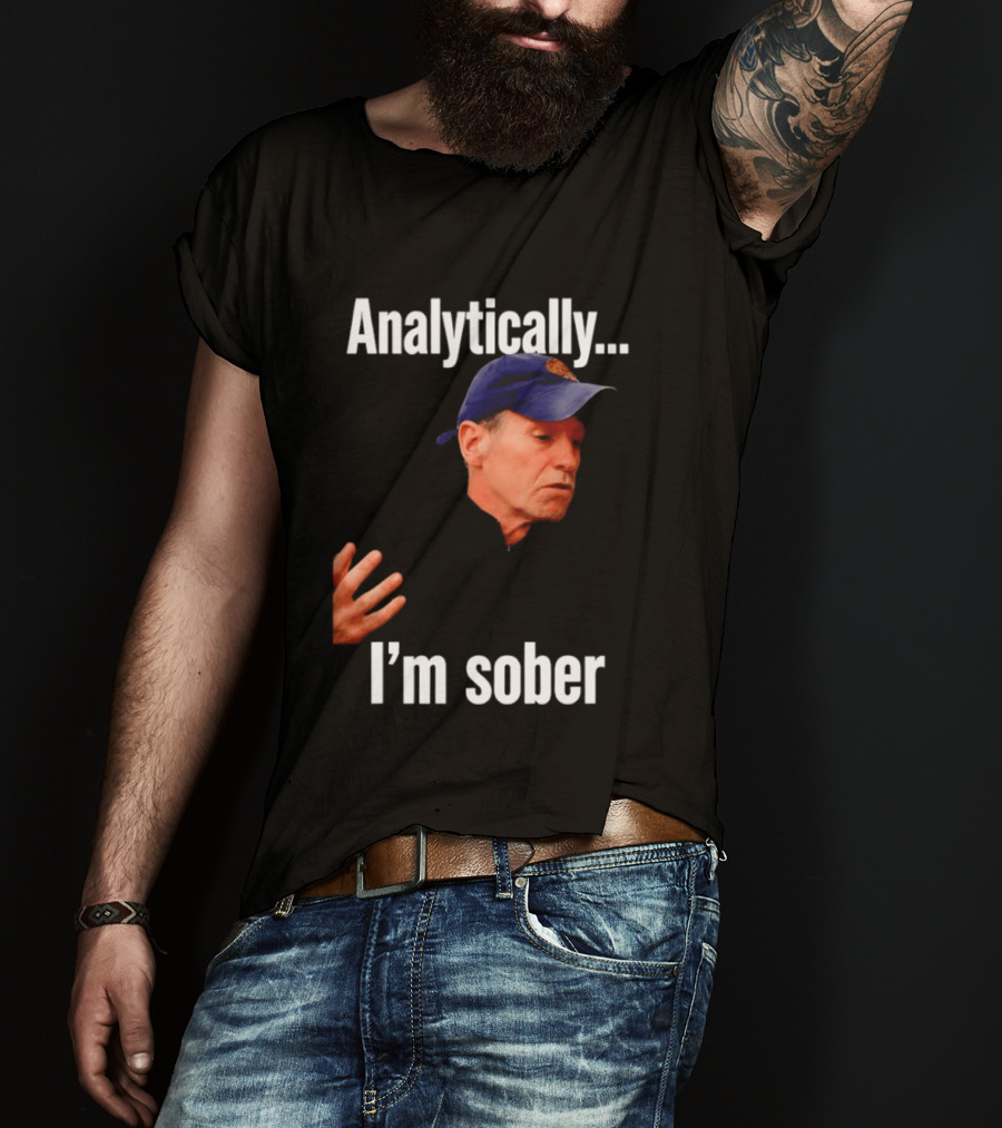 Kenny Atkinson Cleveland Cavaliers Basketball Analytically I'm Sober T-Shirt