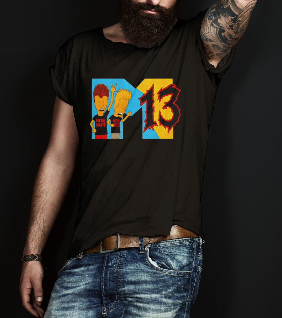 Metal Mayhem Beavis And Butt Head Rock Out 13 T-Shirt