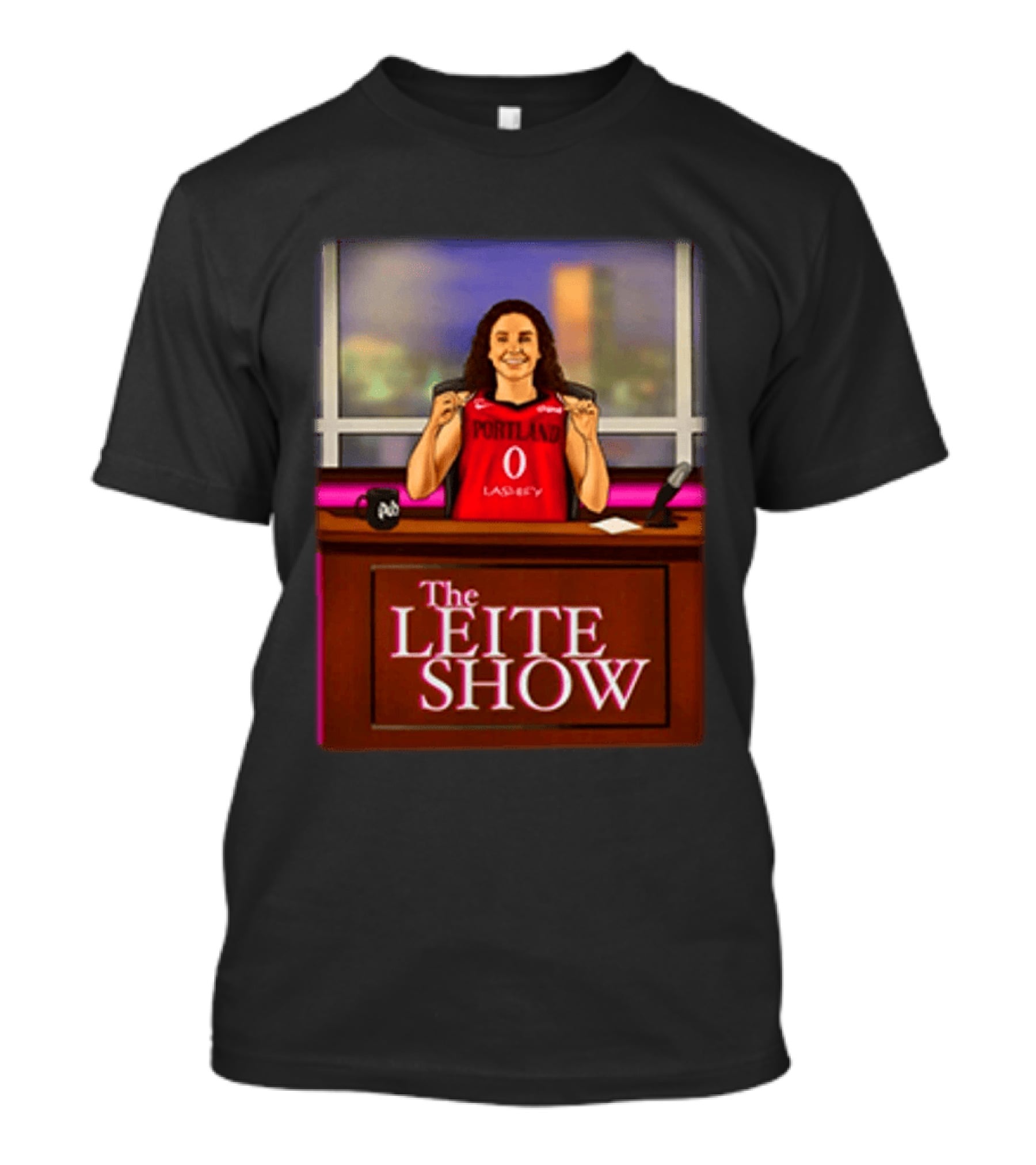 The Leite Show Portland Basketball Talk Show Humor T-Shirt