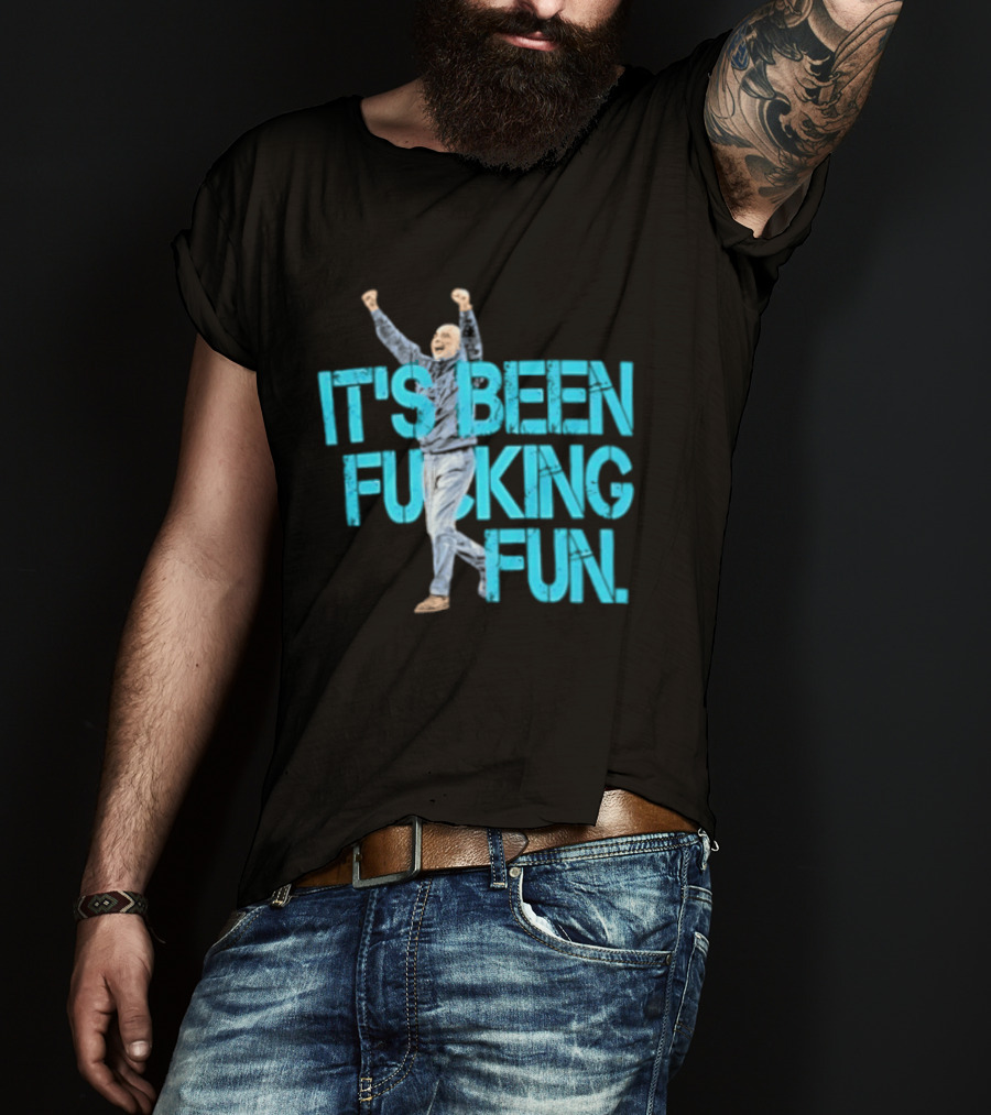 Pep Guardiola Manchester City It's Been Fucking Fun Celebration T-Shirt