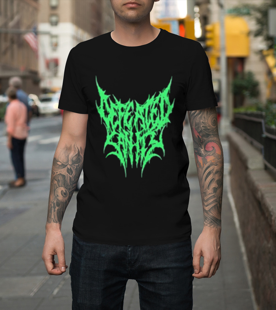 Reality Fade Defeated Sanity Electric Green Dripping T-Shirt