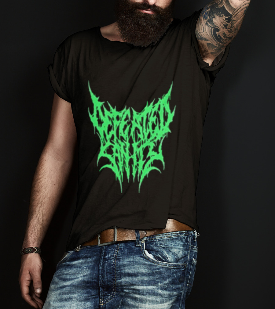 Reality Fade Defeated Sanity Electric Green Dripping T-Shirt