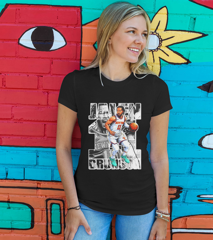 Jalen Brunson New York Knicks Manga Style Number 11 T-Shirt