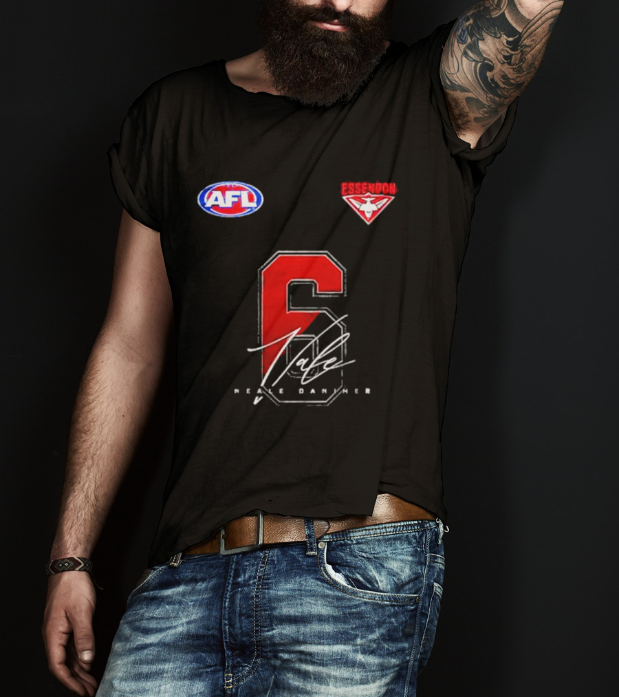 Essendon Bombers AFL Neale Daniher FightMND 6 T-Shirt