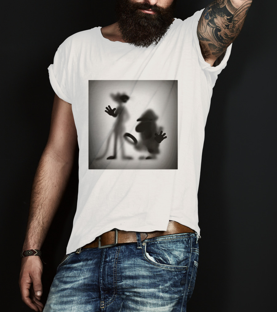 Pink Panther Inspector Clouseau Shadow Figure Duo T-Shirt