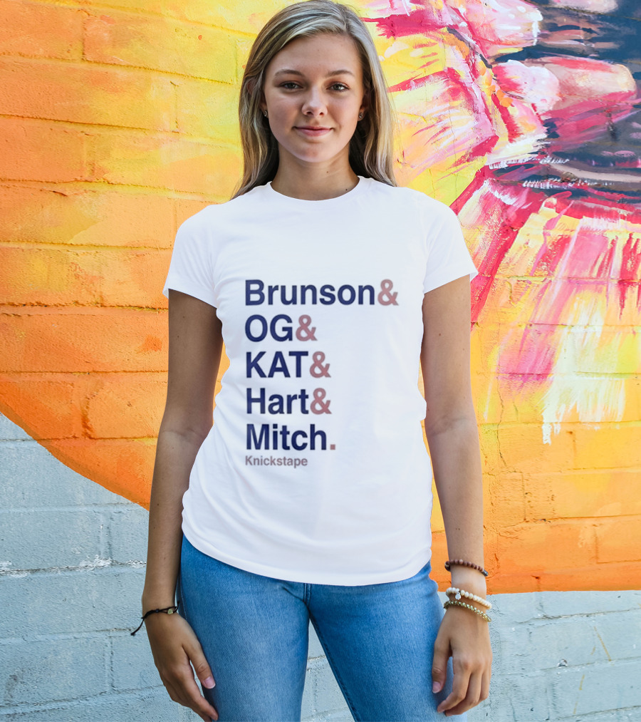 Timothee Chalamet Brunson OG KAT Hart Mitch KnicksTape T-Shirt