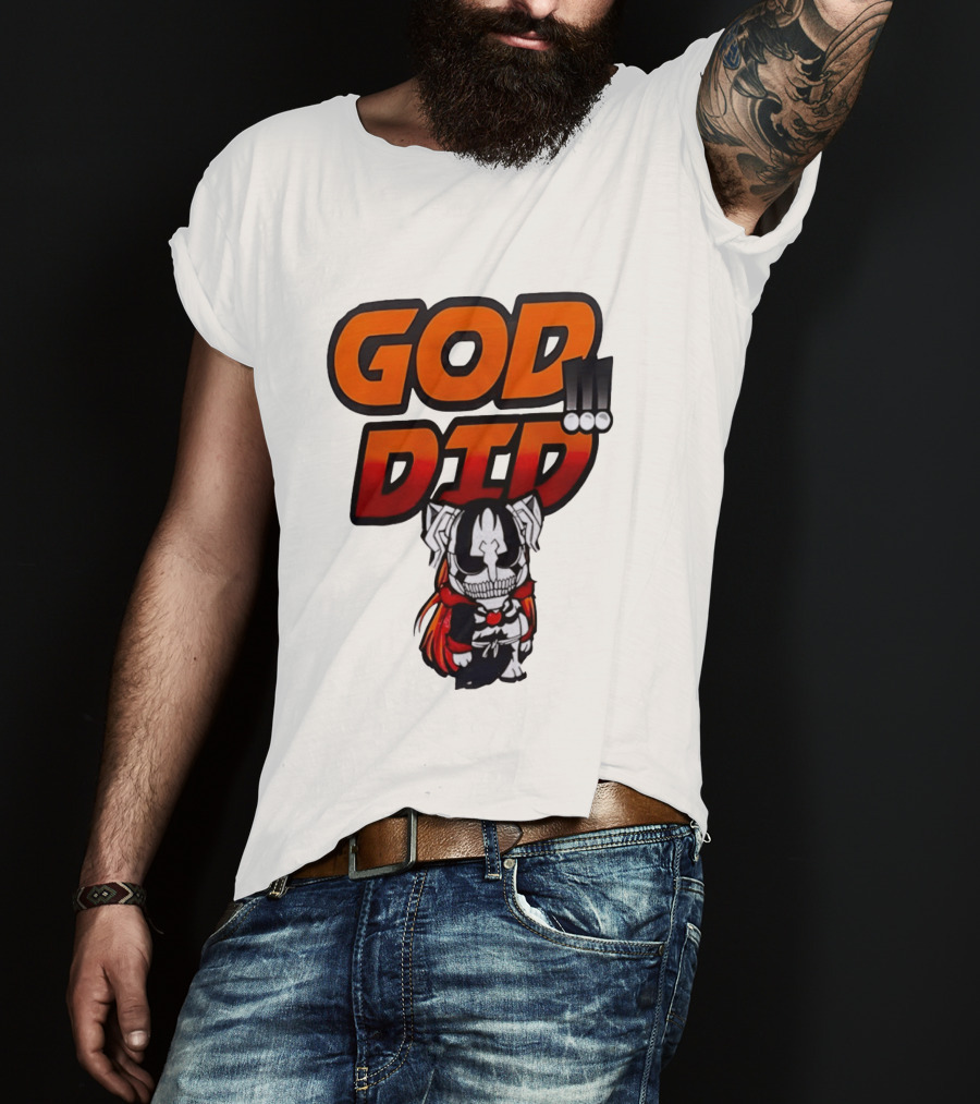 Ichigo Kurosaki God Did Bleach Anime Chibi T-Shirt