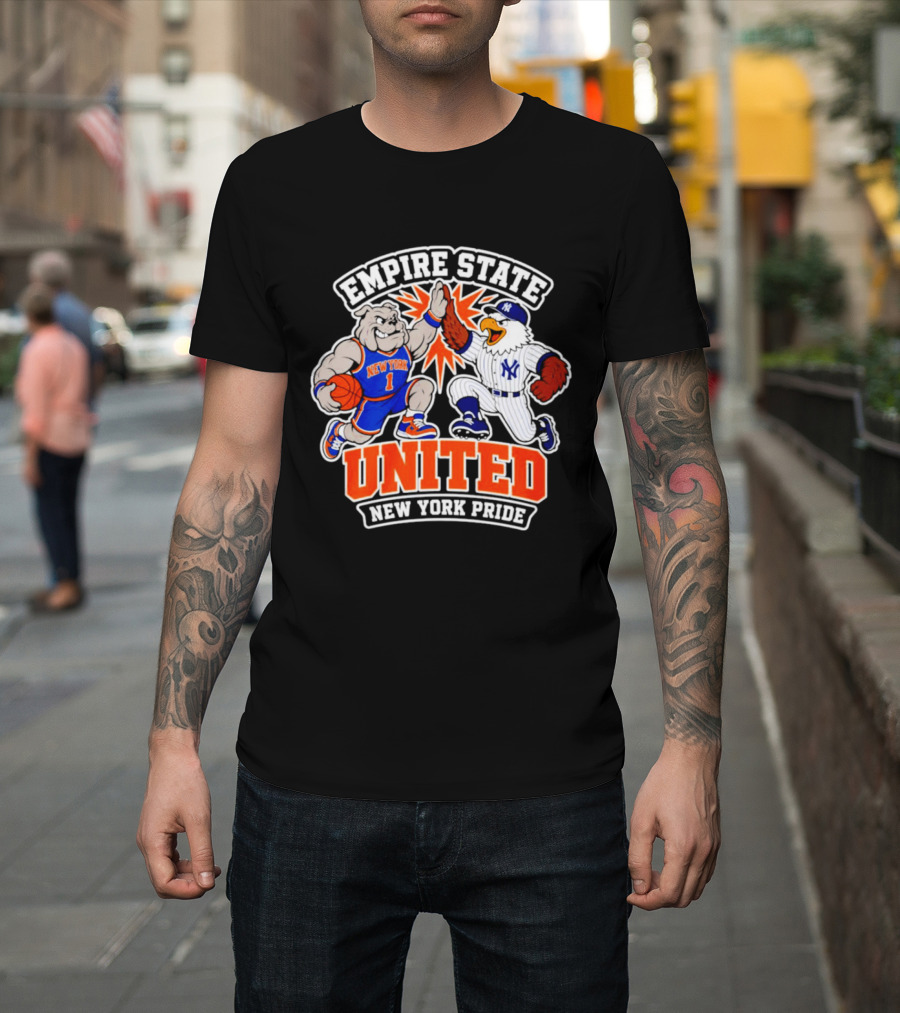 Empire State United New York Knicks Yankees Pride T-Shirt
