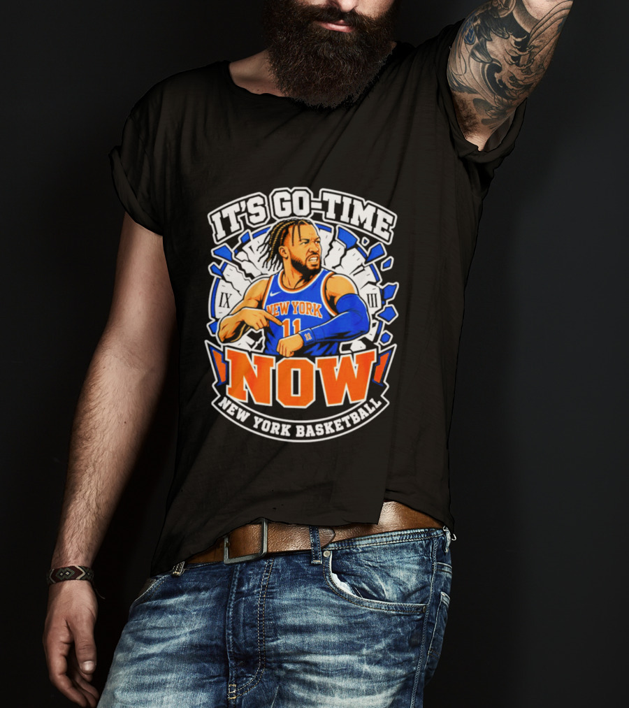 New York Basketball Jalen Brunson It's Go Time Now T-Shirt