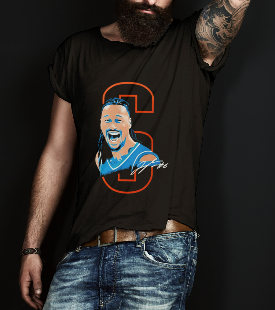 Jaylin Williams OKC Thunder #6 Cartoon T-Shirt